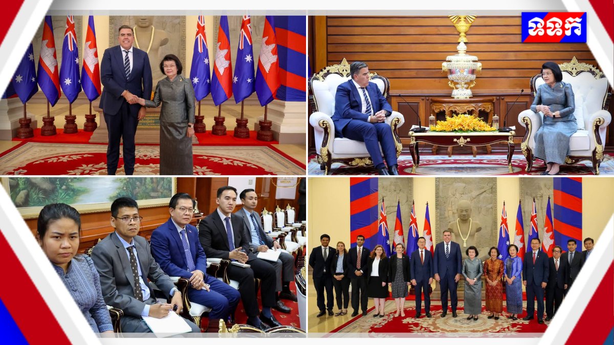 柬埔寨国会主席与澳大利亚议长在金边举行会晤,双方就加强两国议