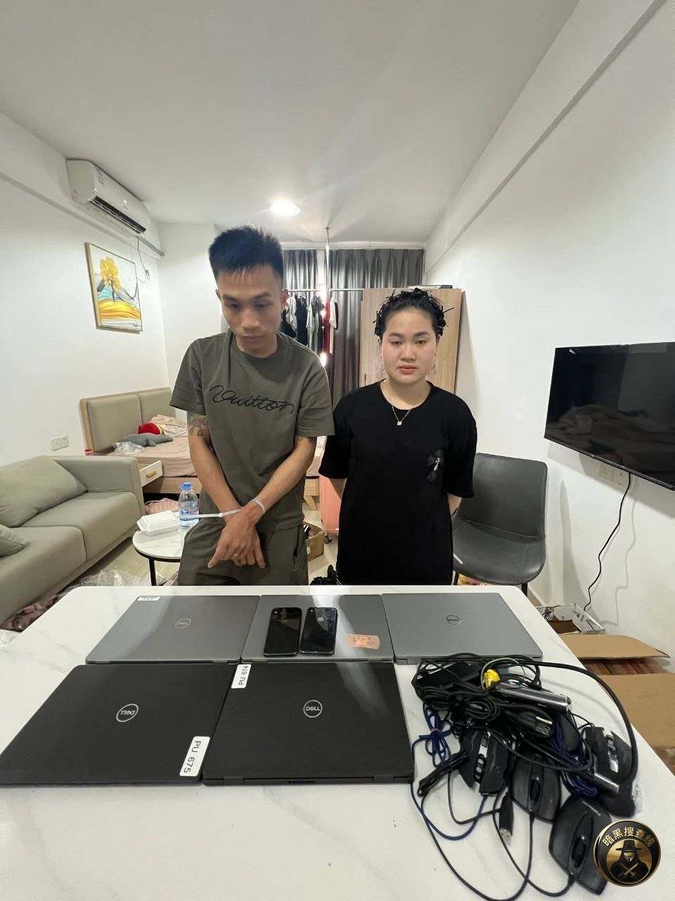金边警方突袭卓宇峰公寓,逮捕55名涉案外国人