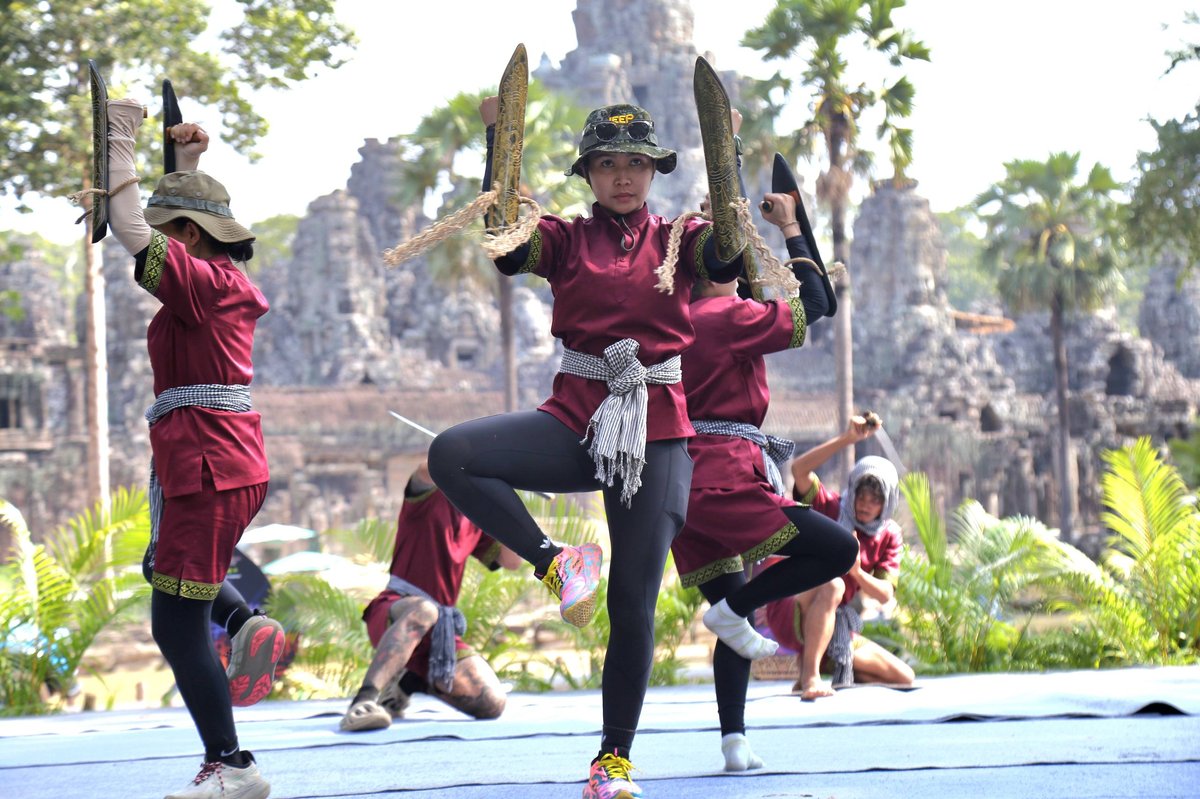中柬武术节4月30日暹粒开幕 巴戎寺上演少林功夫