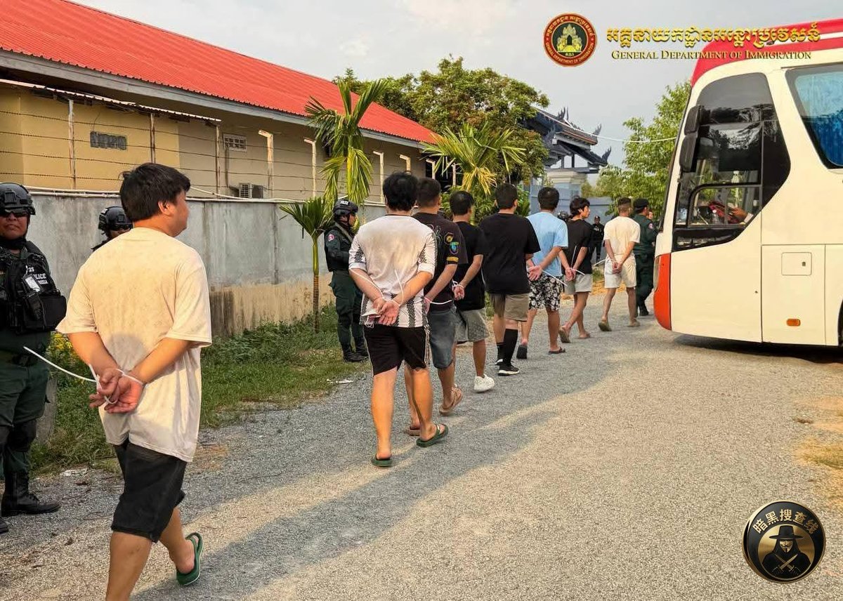 暹粒遣返153名涉诈中国公民 移民总局配合中方行动