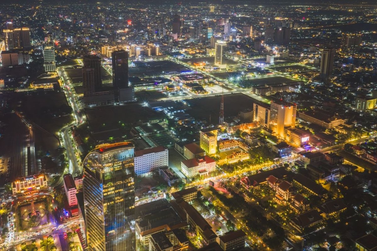 金边高棉新年城市景观
