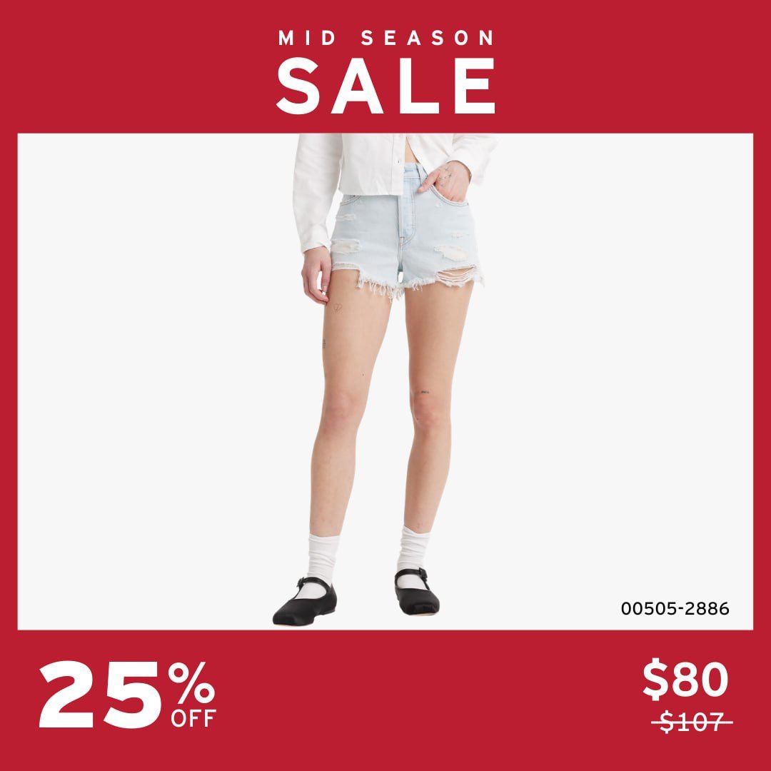 Levi's 季中大促最高五折优惠