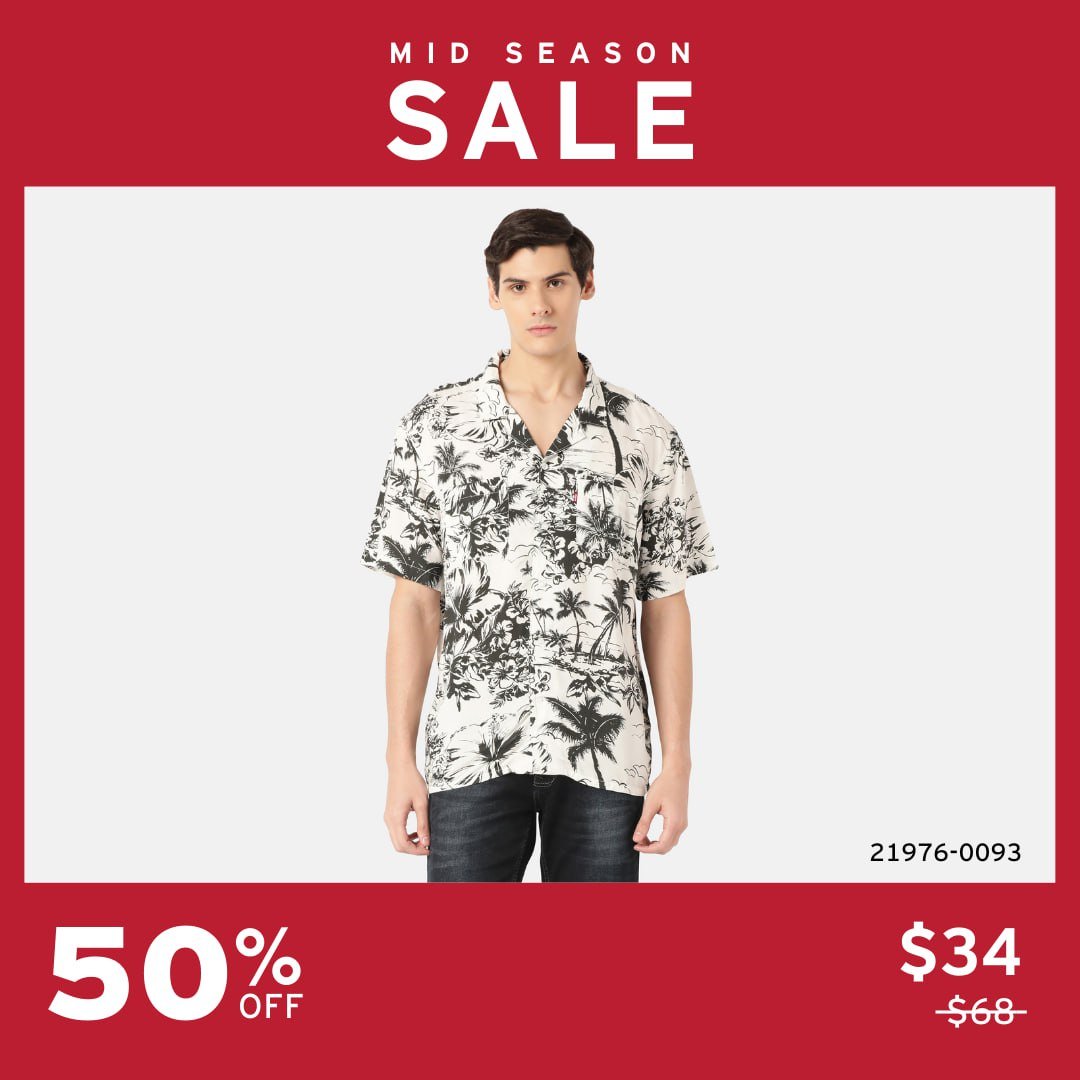 Levi's 季中大促最高五折优惠