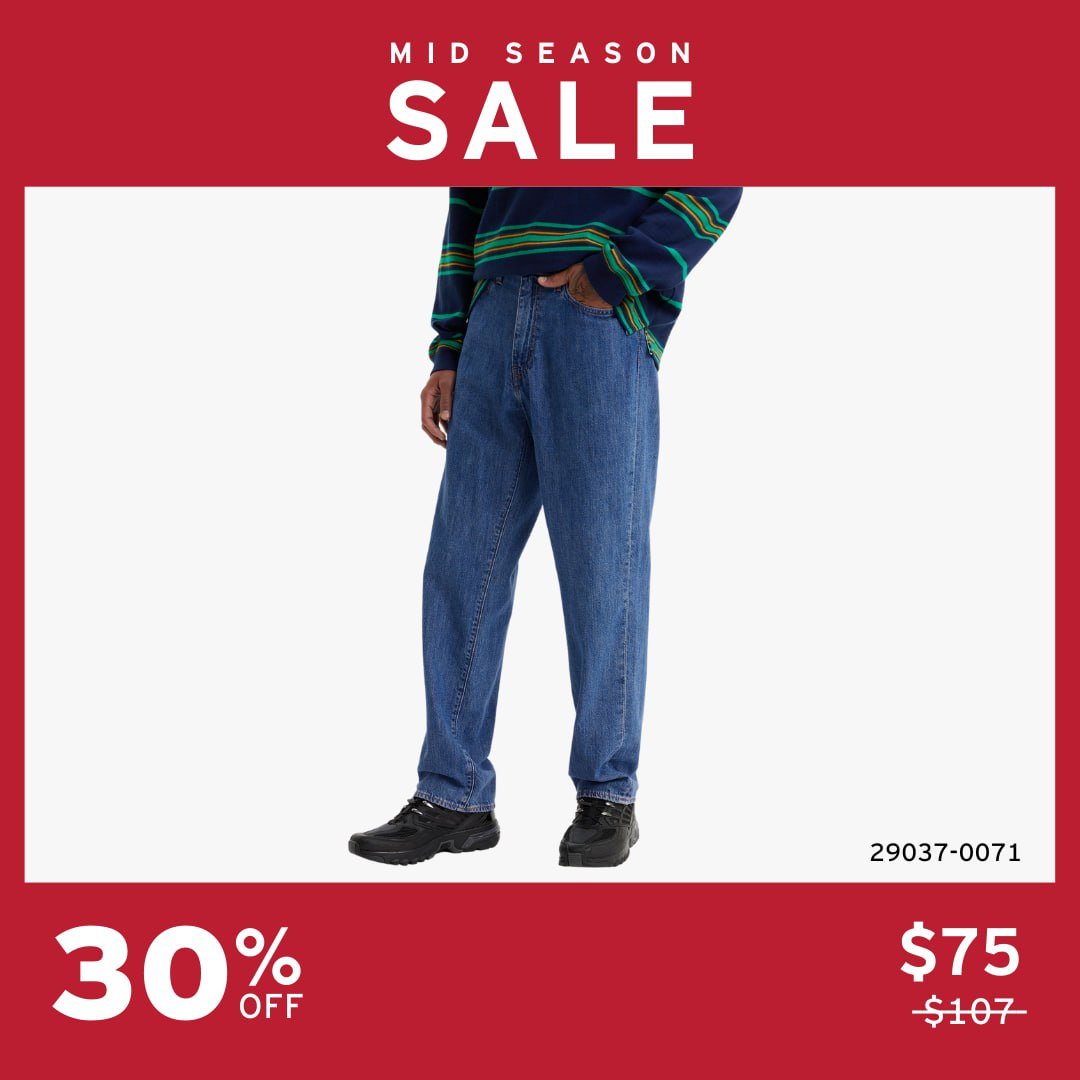 Levi's 季中大促最高五折优惠