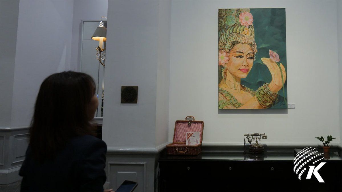 艺术家努达罗Evanescence艺术展在金边皇家酒店开幕