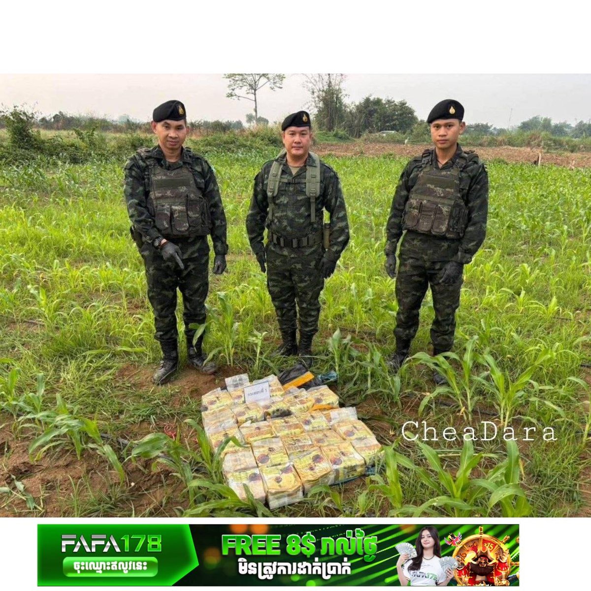 泰国警方近期在边境地区查获大量毒品
