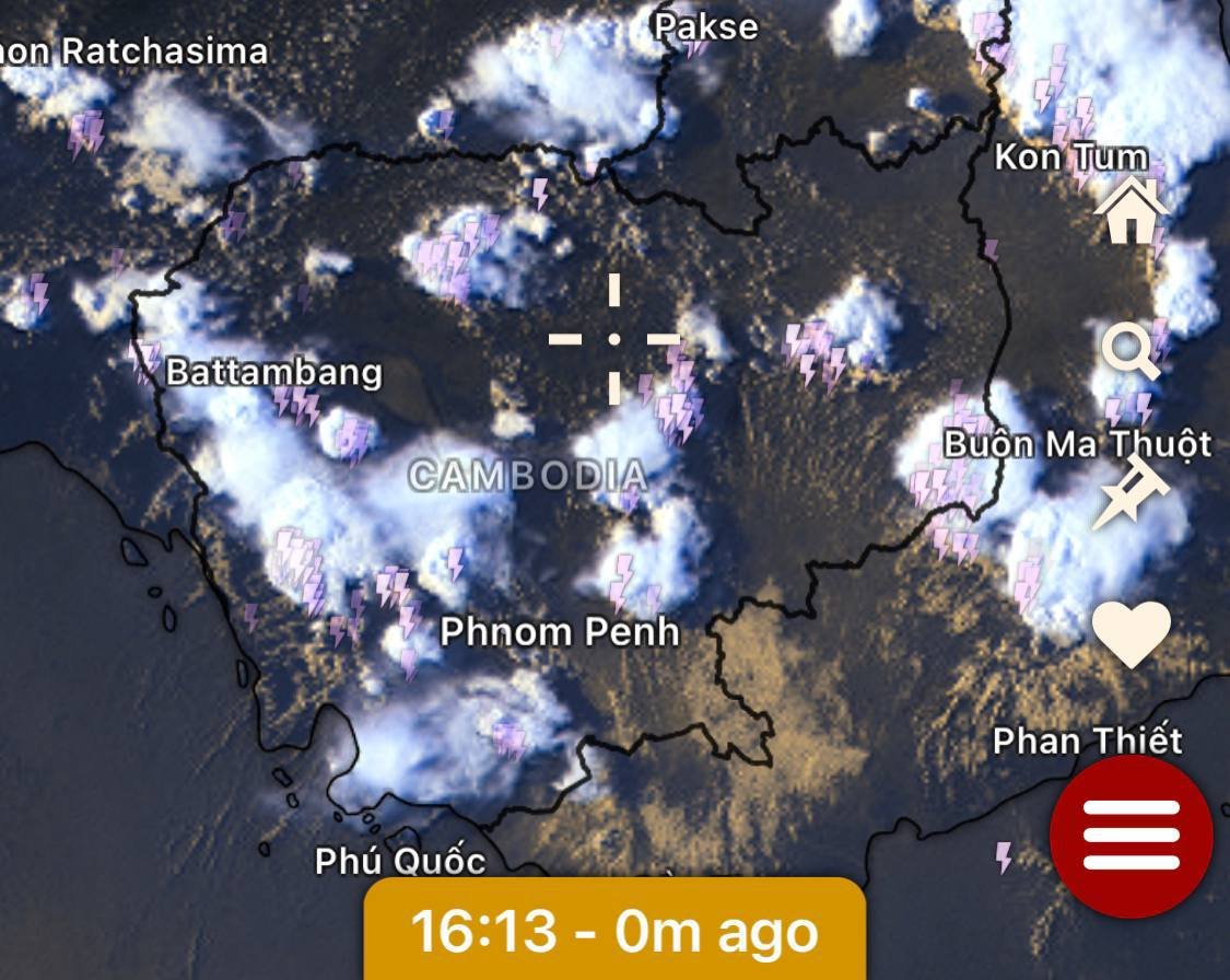 柬埔寨新年第二天多地出现分散性降雨