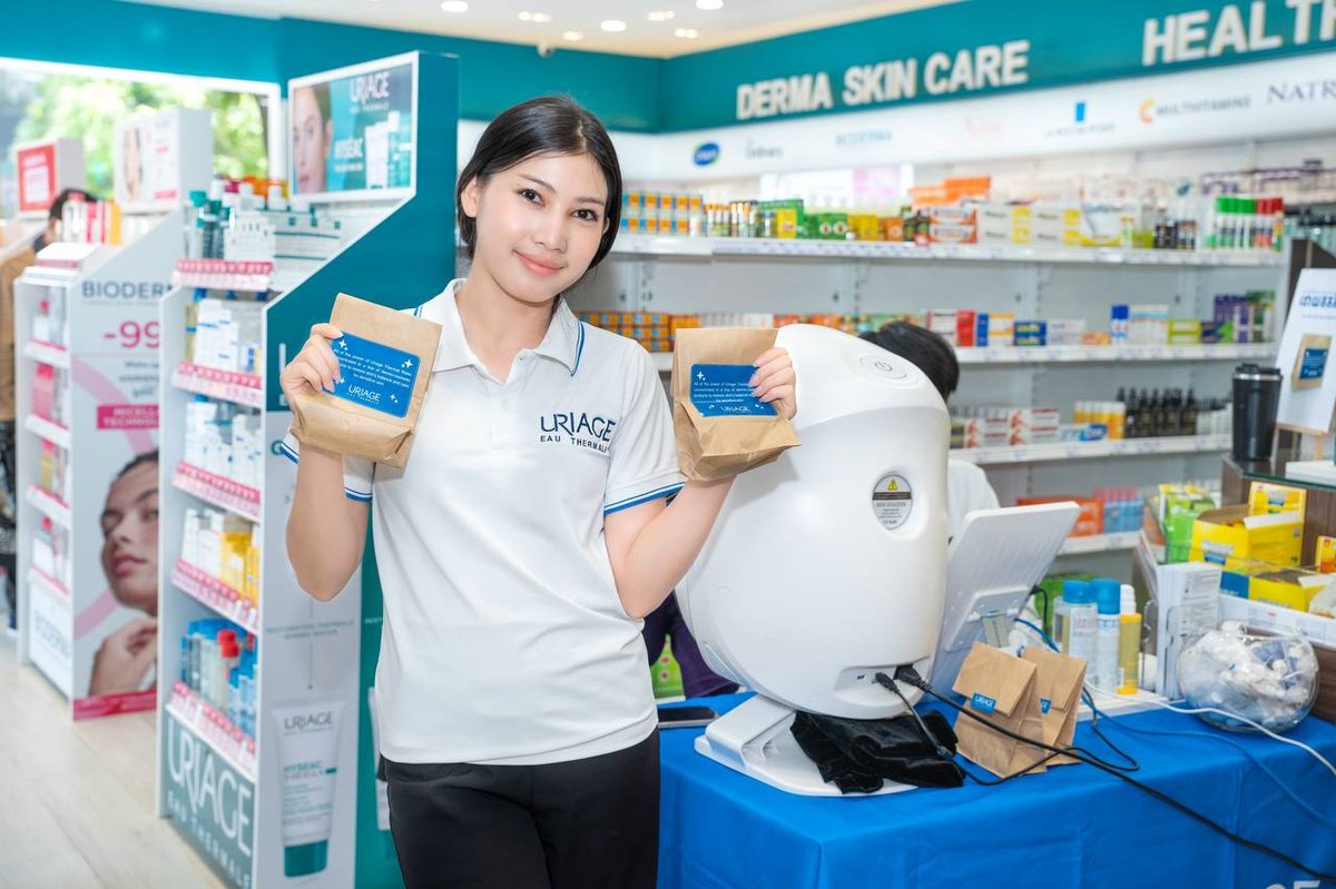 Ucare药房Uriage品牌皮肤检测与促销活动