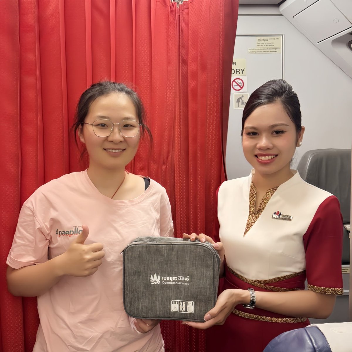 柬埔寨航空成功举办机上抽奖活动