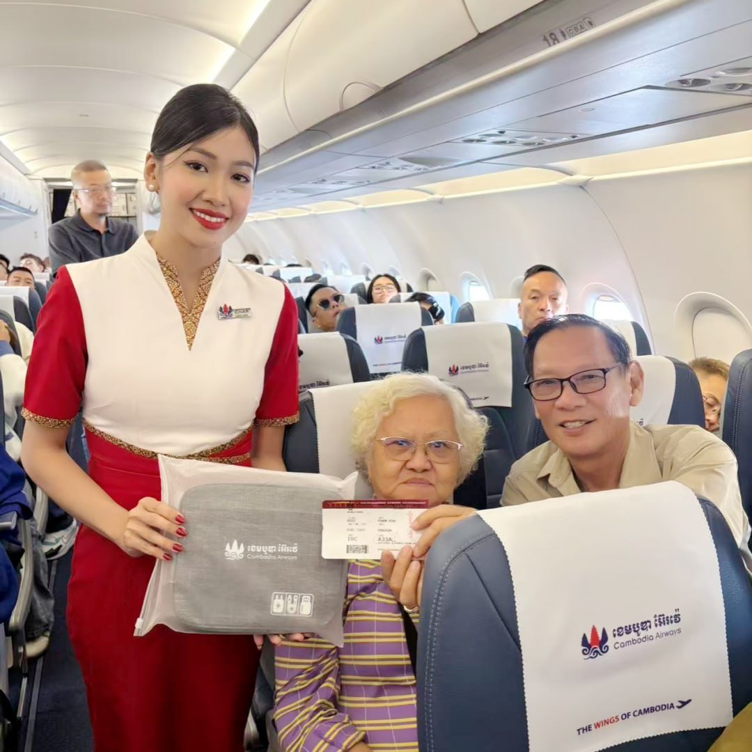 柬埔寨航空成功举办机上抽奖活动