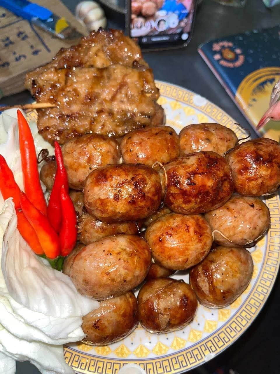 柬埔寨手工猪肉香肠