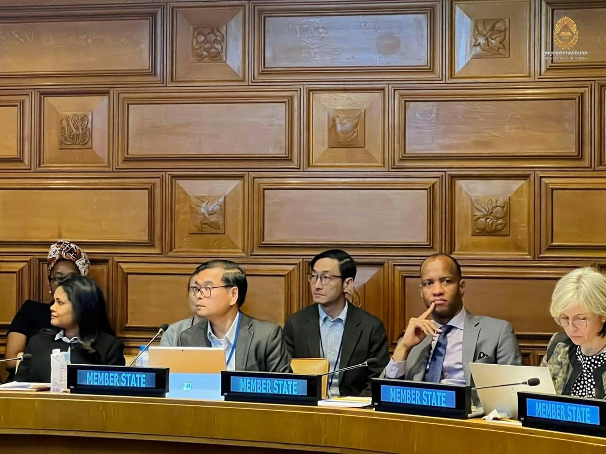 柬埔寨公务员部代表团出席联合国公共行政专家委员会第25届会议