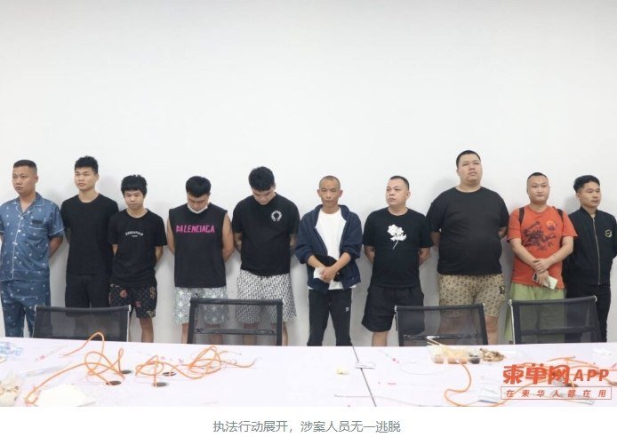 蒙多基里省破获大型跨国电诈窝点,262名外籍人员落网