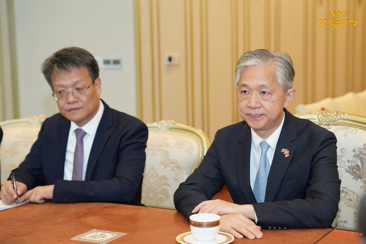 柬埔寨副首相涅沙文会见汪文斌 重点深化两国执法合作