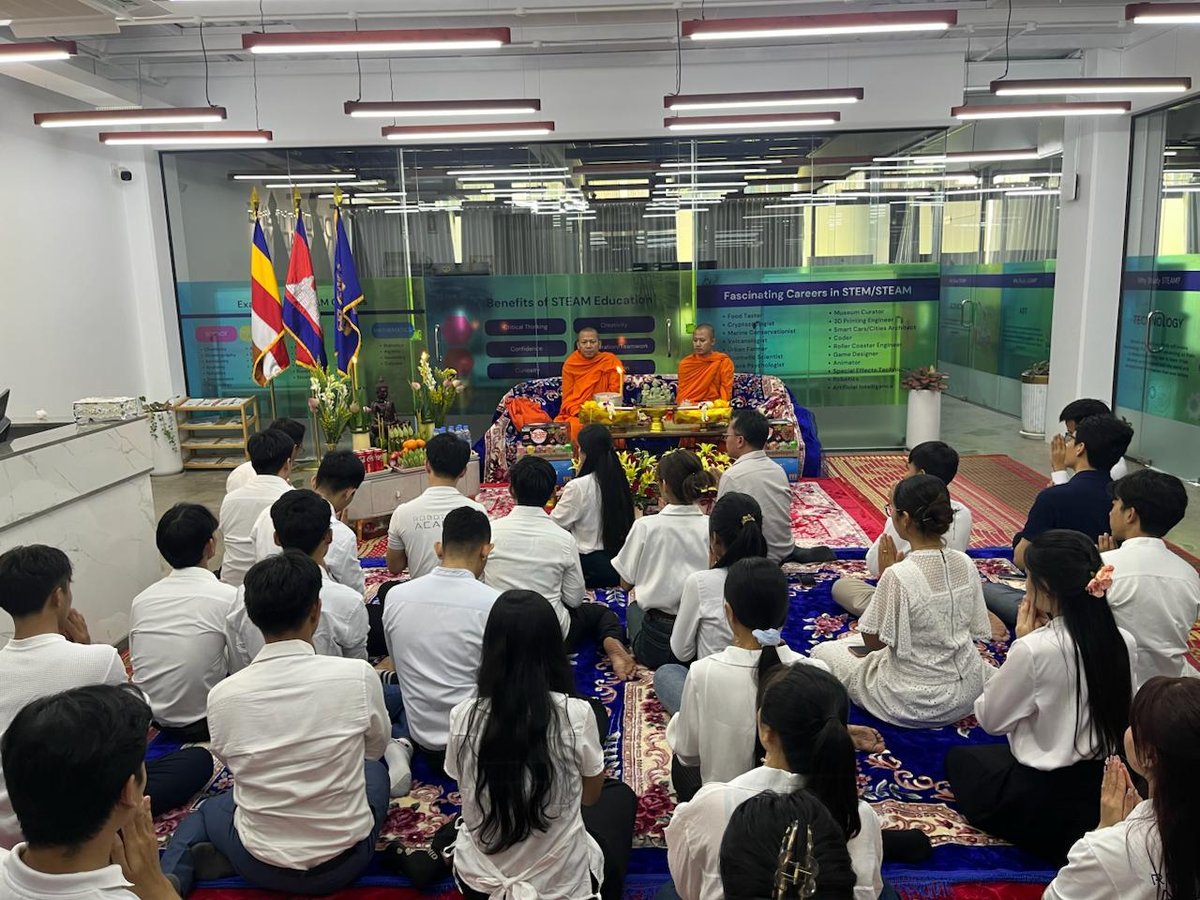 柬埔寨海外学生联合会举行新年祈福仪式