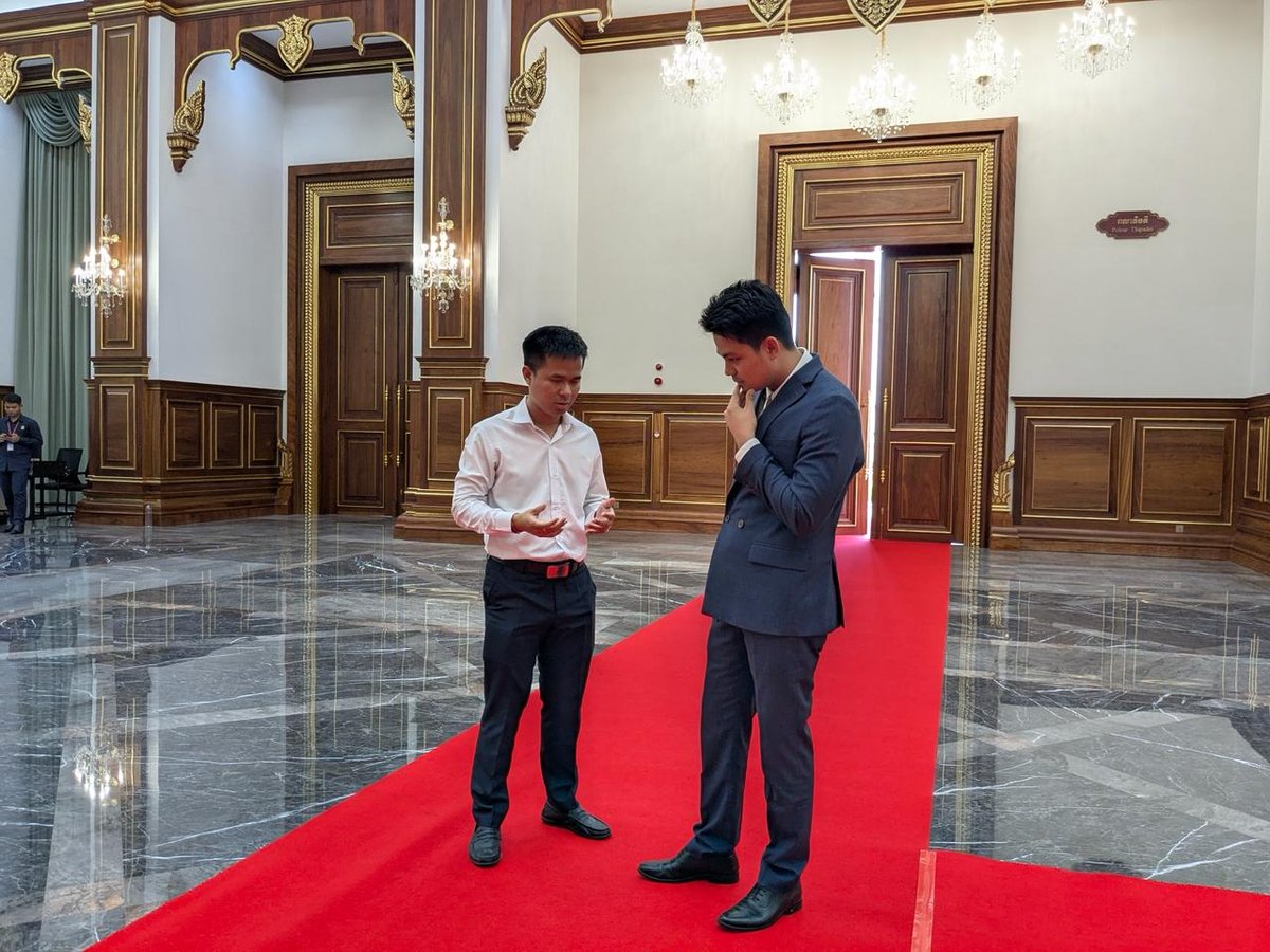 柬埔寨海外学生联合会拜访参议院