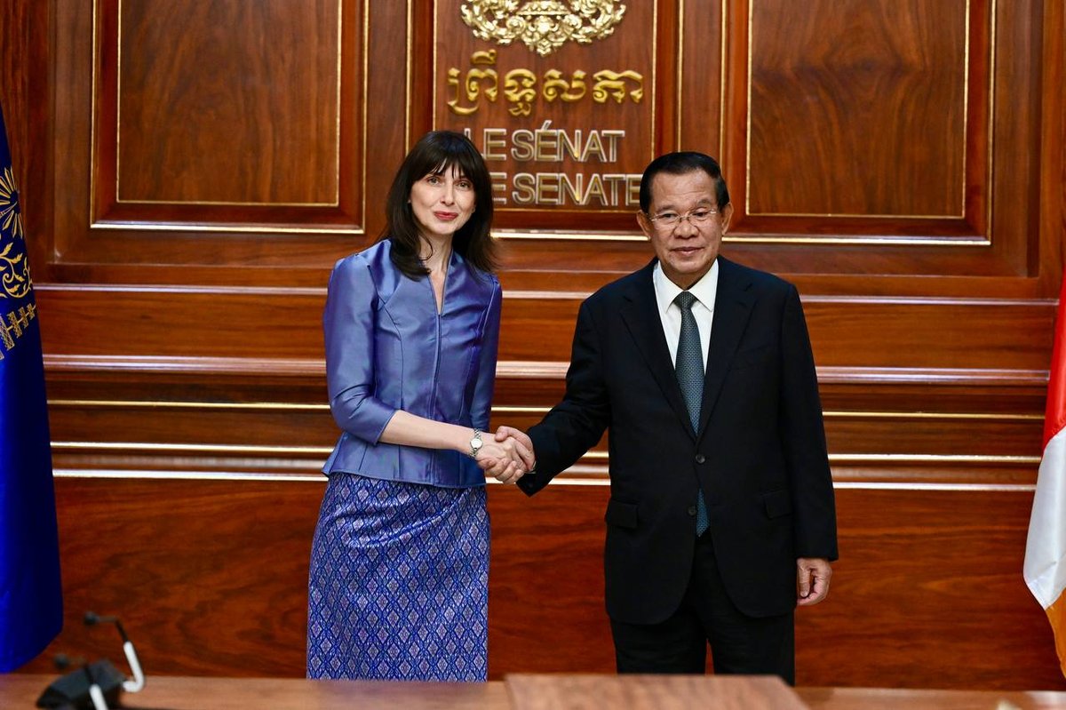 洪森会见联合国新任驻柬协调员 探讨合作议题