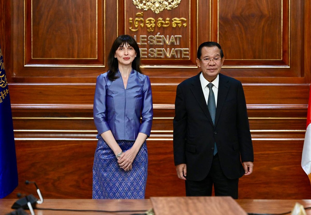 洪森会见联合国新任驻柬协调员 探讨合作议题