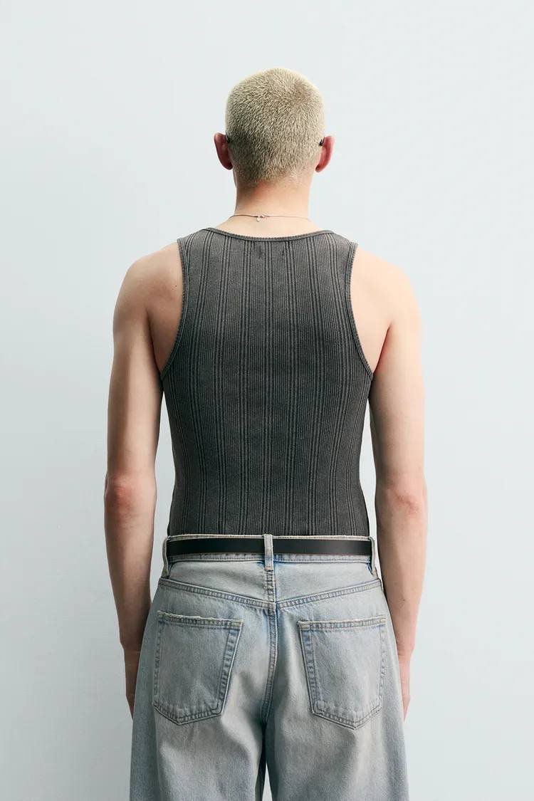 Zara 罗纹针织背心