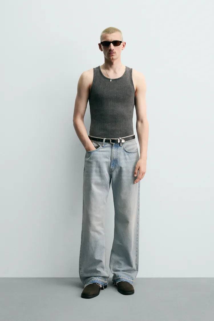 Zara 罗纹针织背心