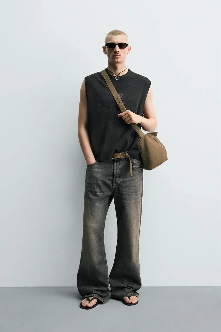 Zara 印花针织背心