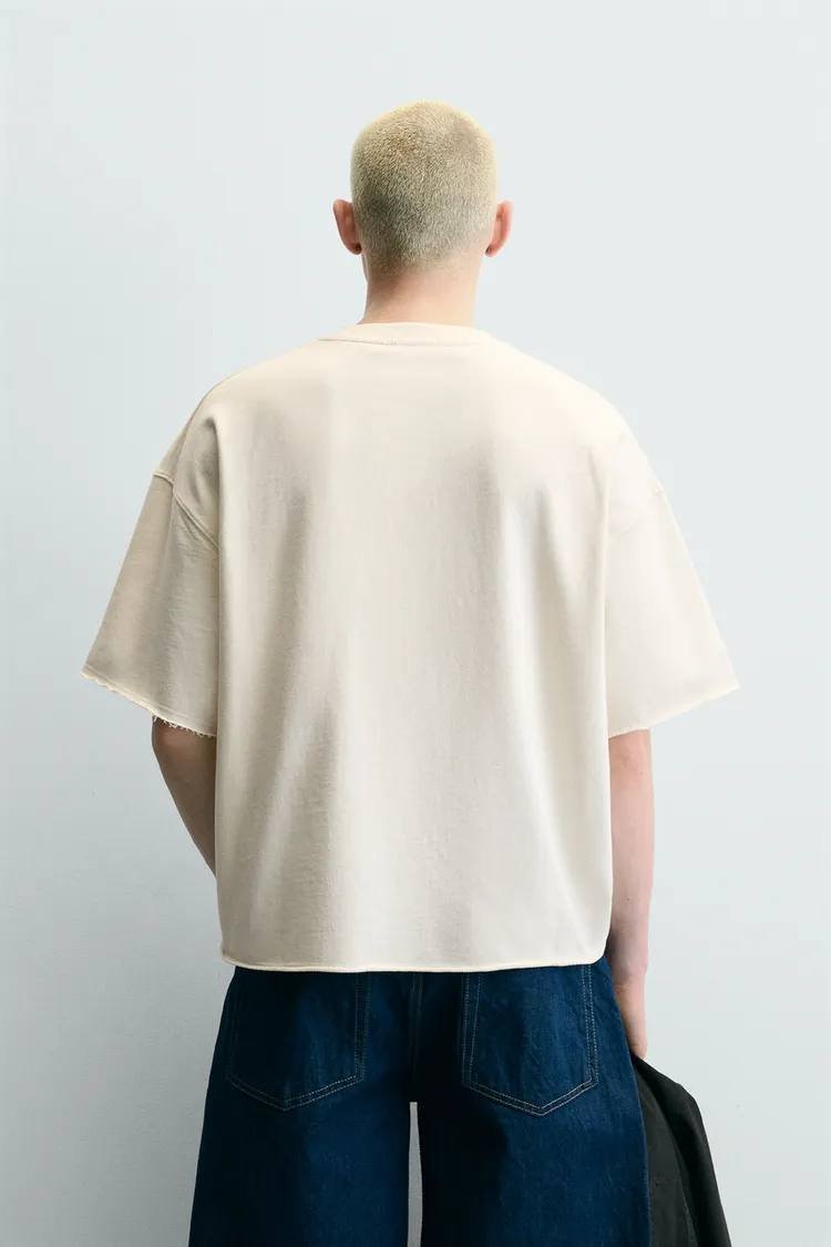 Zara 宽松版型数字印花卫衣