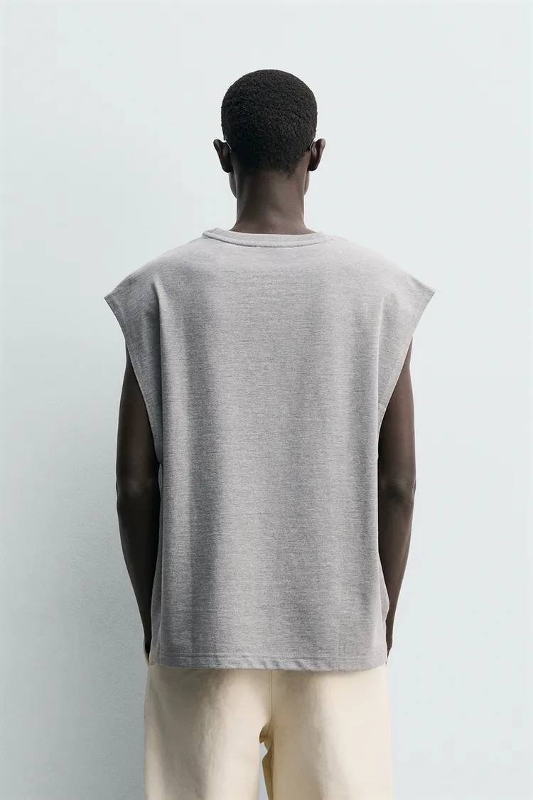 Zara 刺绣休闲背心