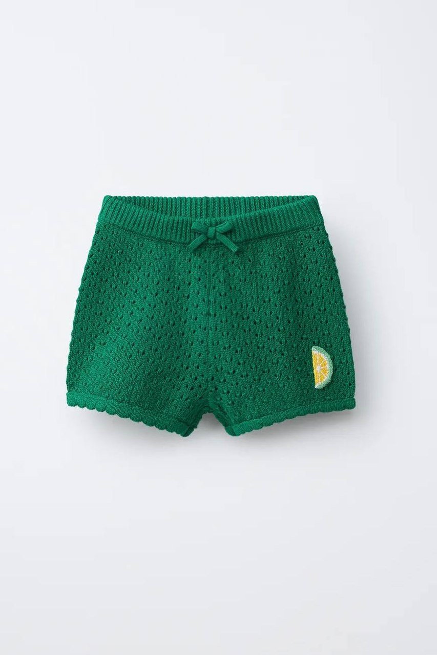Zara Kids联名柠檬针织短裤上市 售价9.59万瑞尔