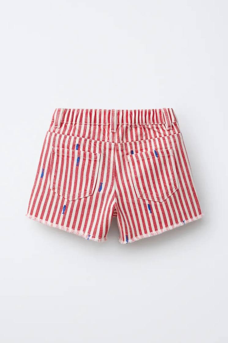 Zara Kids联名鱼类刺绣短裤上市 售价9.59万瑞尔