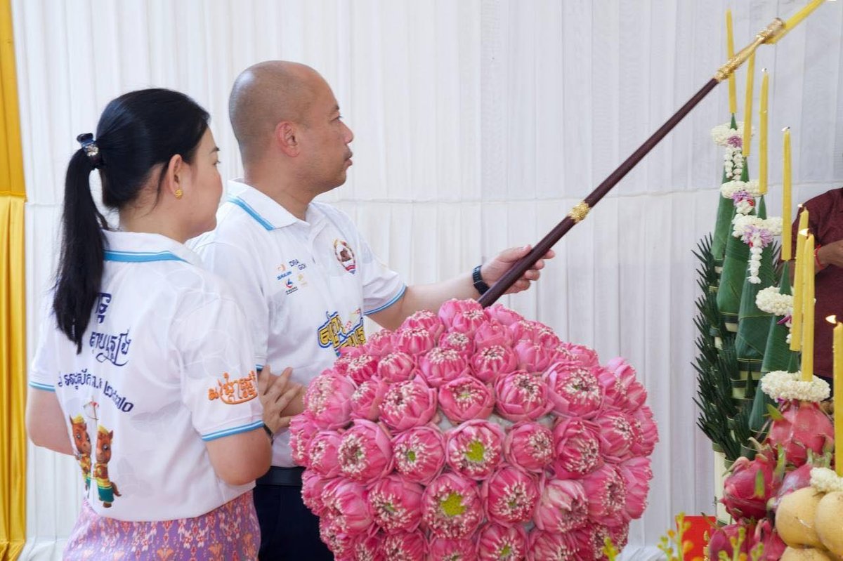 棉森婉亲王出席柴桢省波雷查寺新年祈福仪式