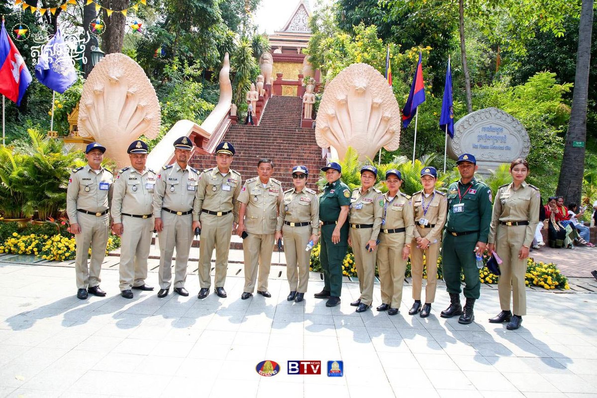 金边警方在柬埔寨新年期间加强安保部署
