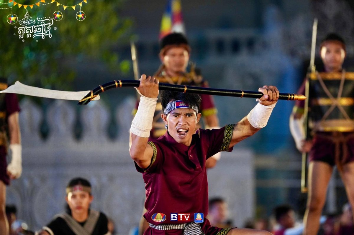 柬埔寨传统高棉武术表演