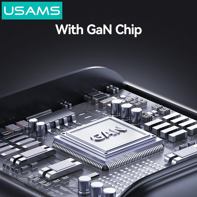 USAMS 30W GaN A+C 迷你快充充电器
