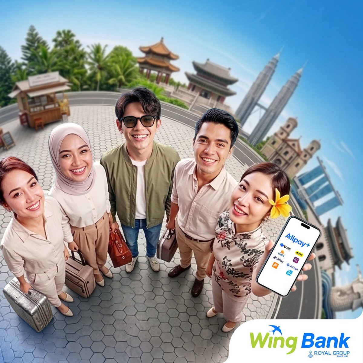 外国游客在柬埔寨使用Wing KHQR支付指南