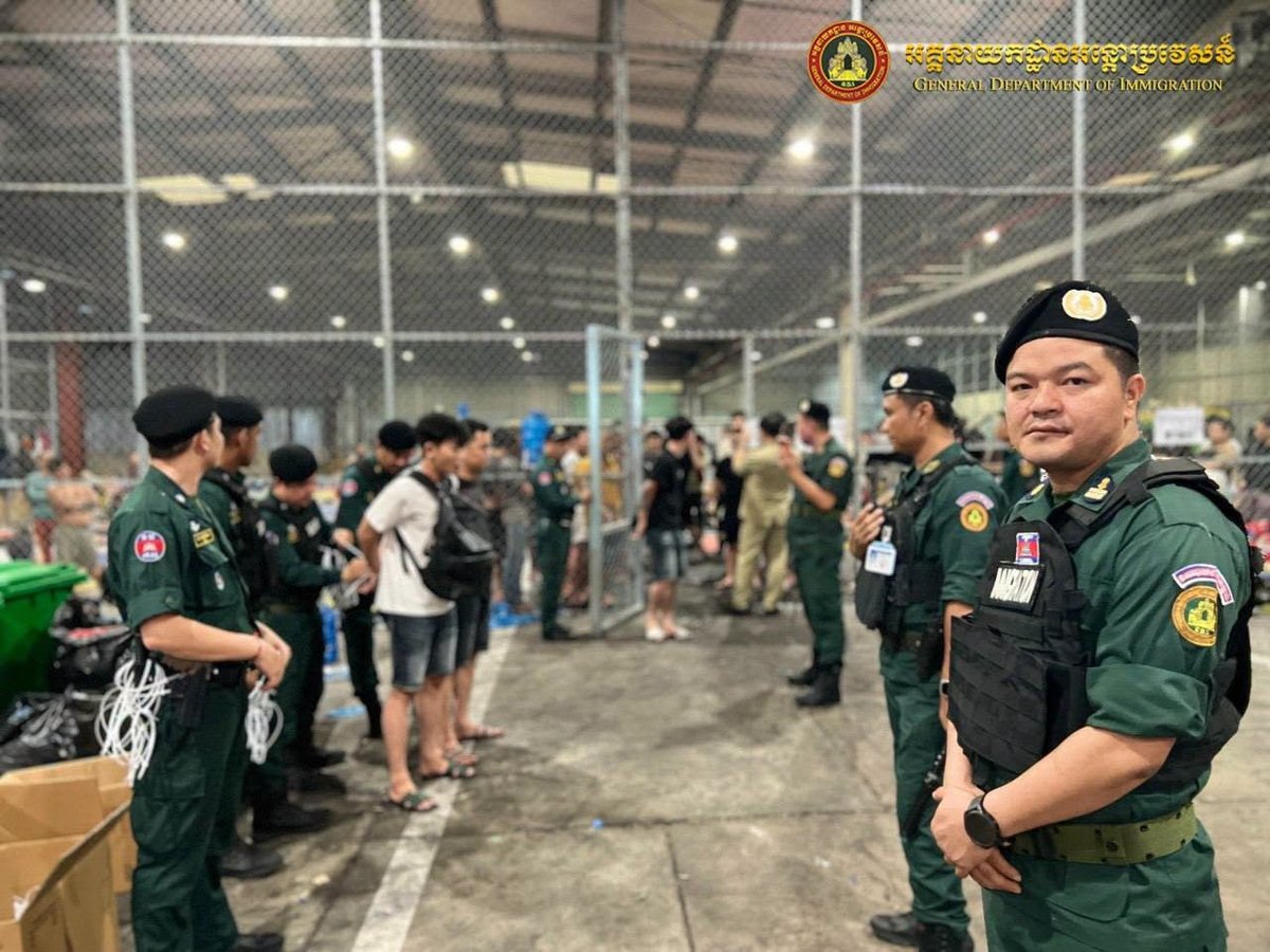 柬埔寨一周驱逐1175名外籍非法人员 涉网诈及非法居留