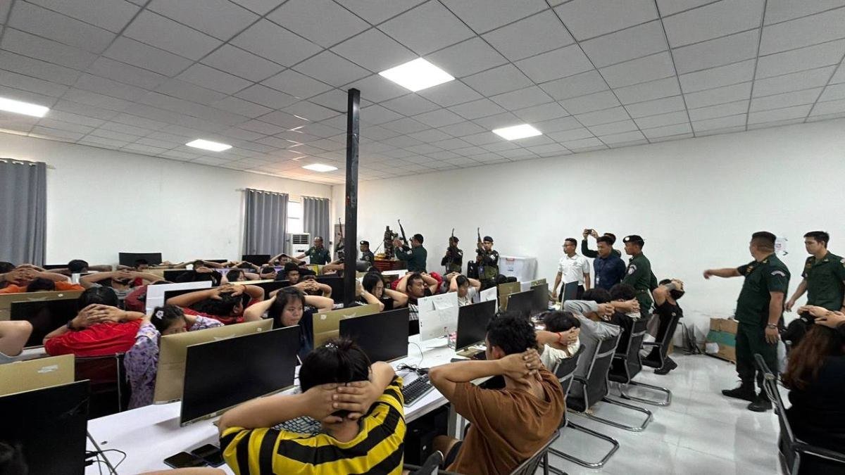 蒙多基里省捣毁大型电诈窝点,抓获262人