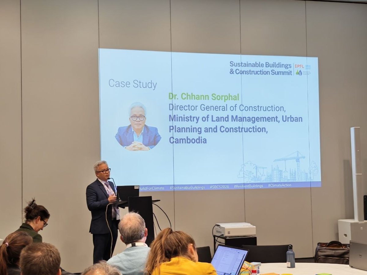 柬埔寨国土规划与建设部官员出席全球建筑与气候政府间理事会会议