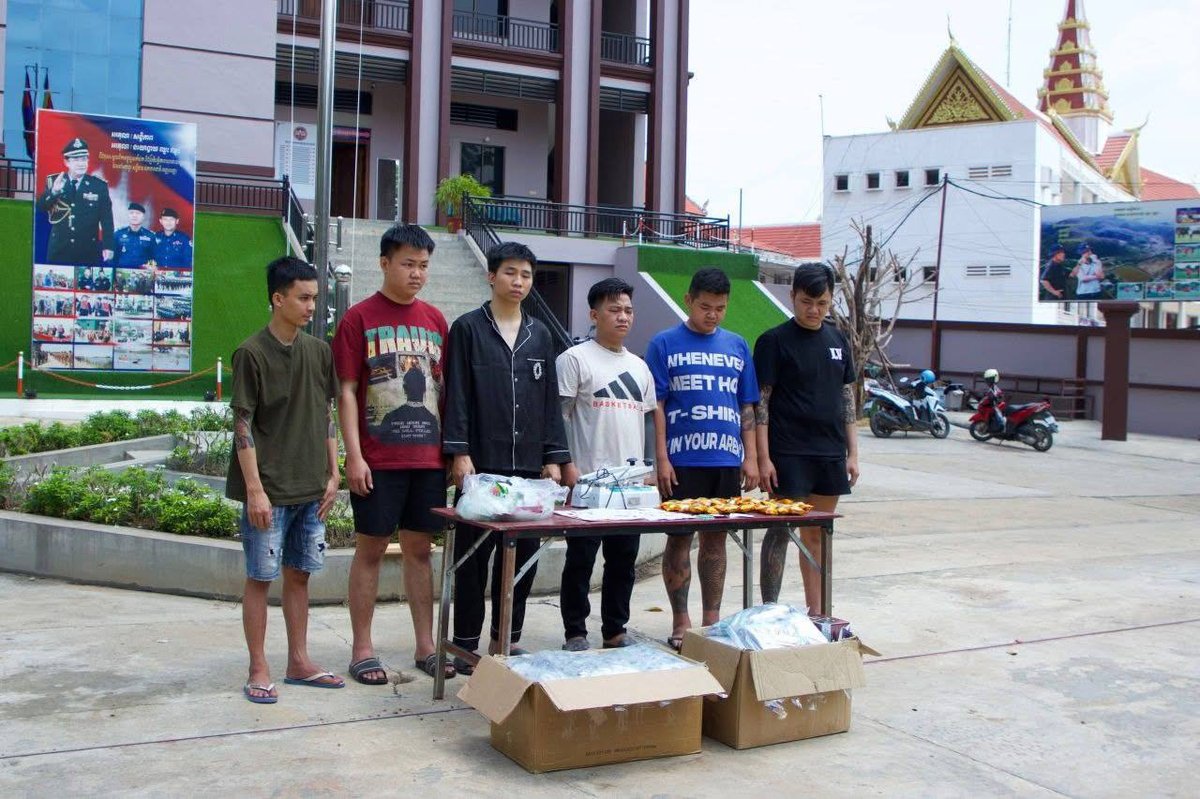 班迭棉吉省警方逮捕6名涉嫌暴力伤人及贩毒的越南籍嫌犯