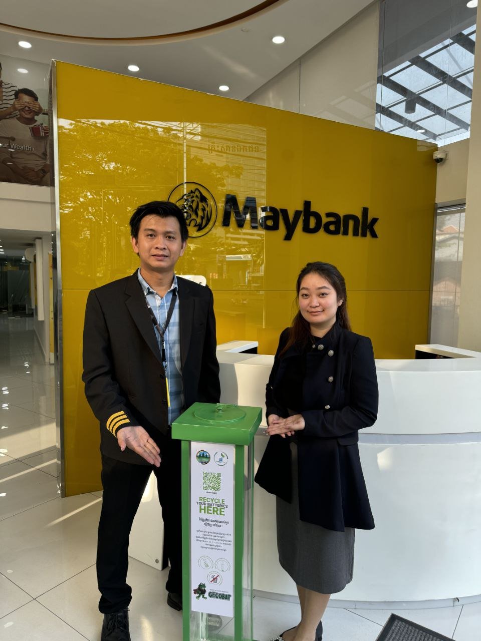 Ecobatt Energy与马来亚银行柬埔寨分行合作回收电子垃圾