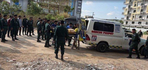 波贝一名中国公民跳楼逃避警方逮捕 现场已被封锁