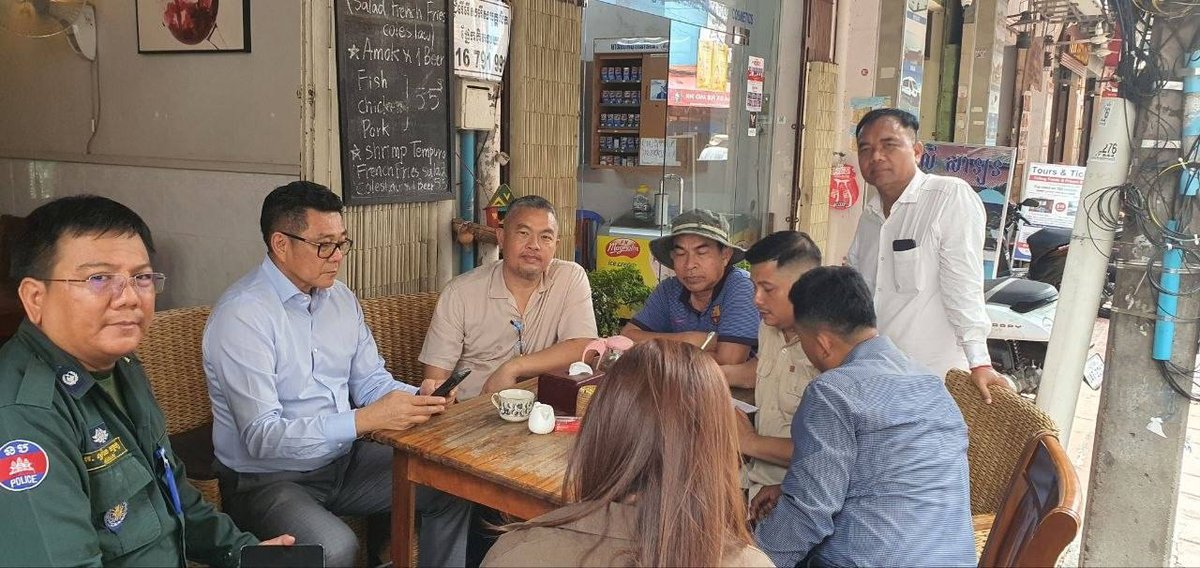 金边隆边区一按摩店因欺诈游客被查封 老板在逃