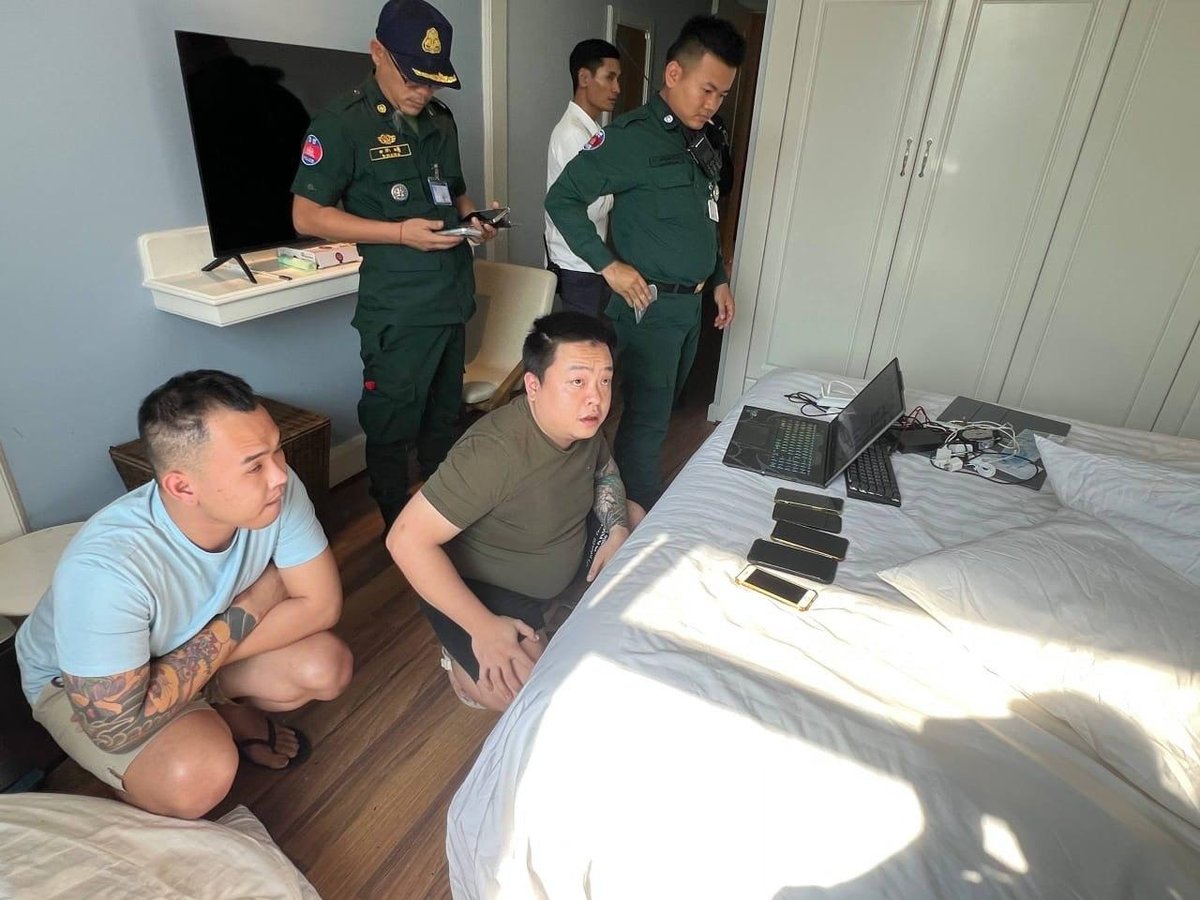 金边警方突袭温德姆至尊酒店,抓获311名涉诈外籍人员