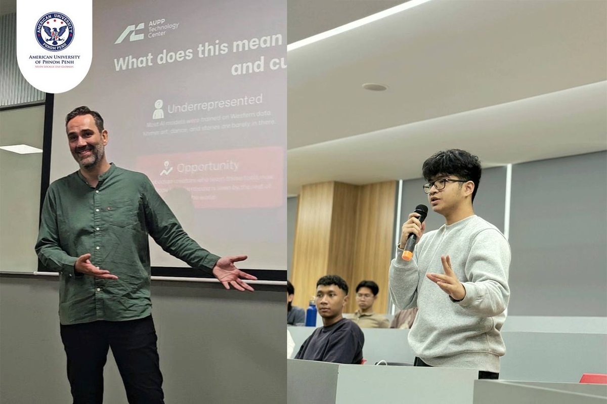 金边美国大学举办AI艺术讲座 探讨生成式AI对文化产业影响