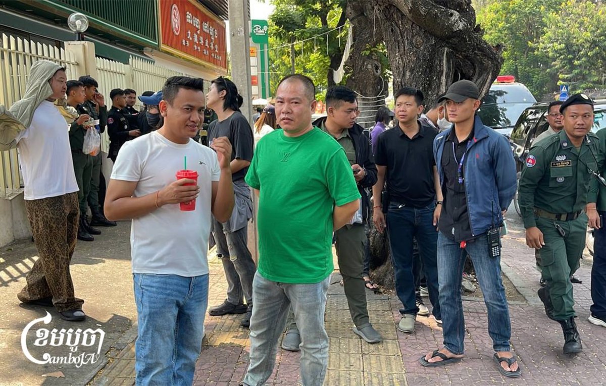 汇旺支付客户在金边中国大使馆外聚集维权
