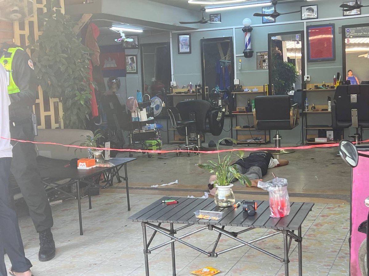 金边菩森芷区发生枪击案,受害者经抢救无效身亡