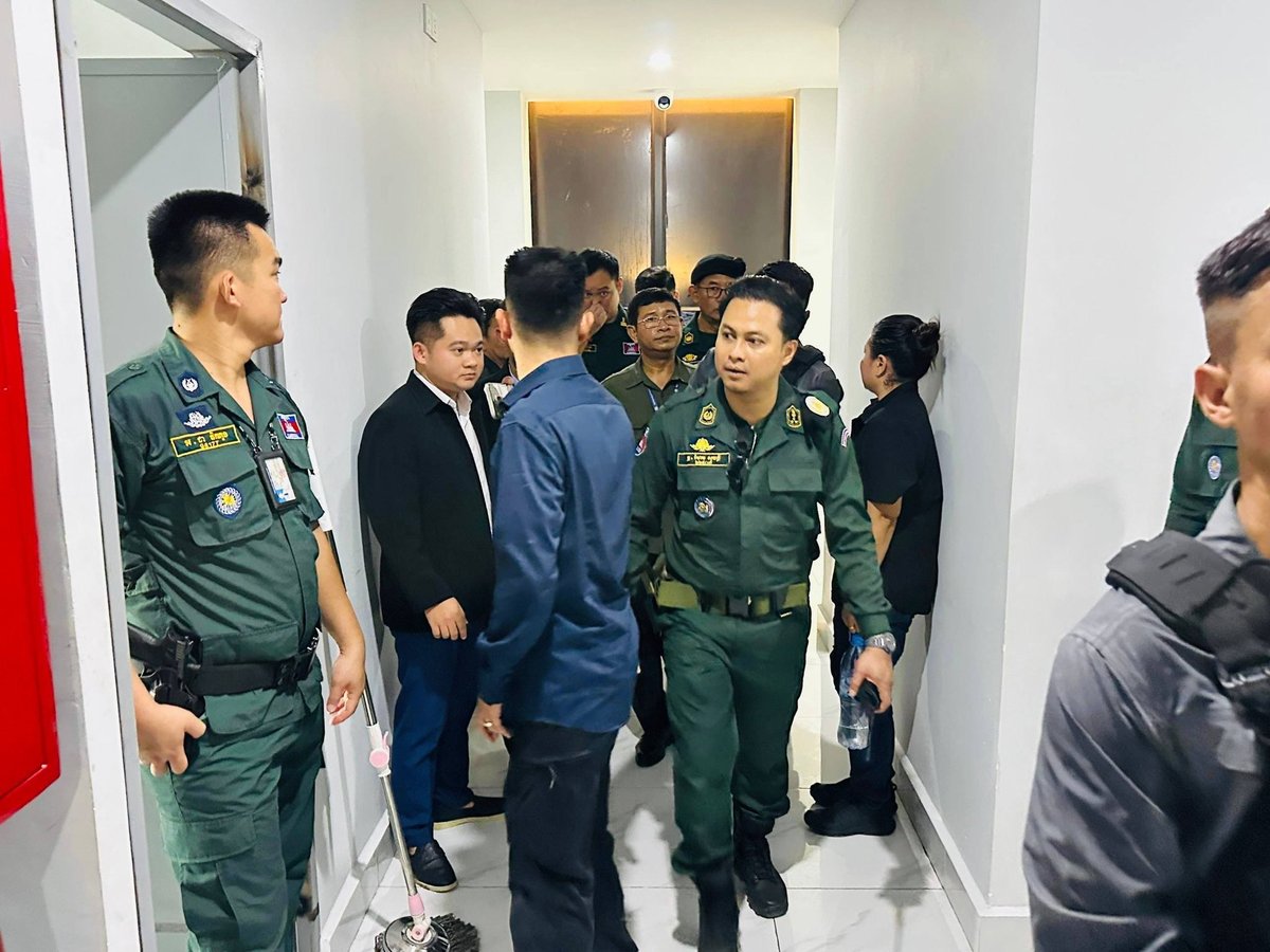 柬埔寨波贝两处网络诈骗窝点被端,300余名外籍人员被捕