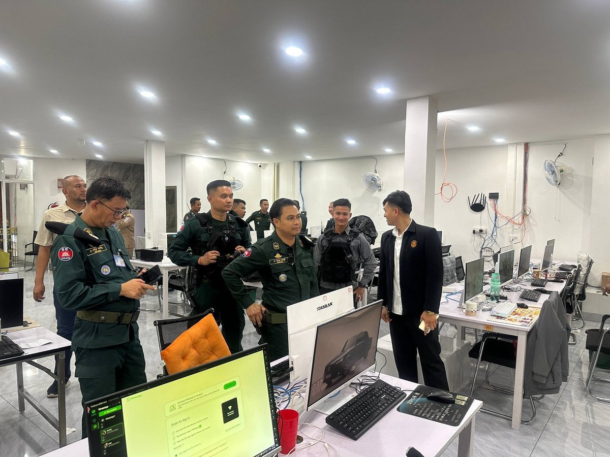 柬埔寨波贝两处网络诈骗窝点被端,300余名外籍人员被捕