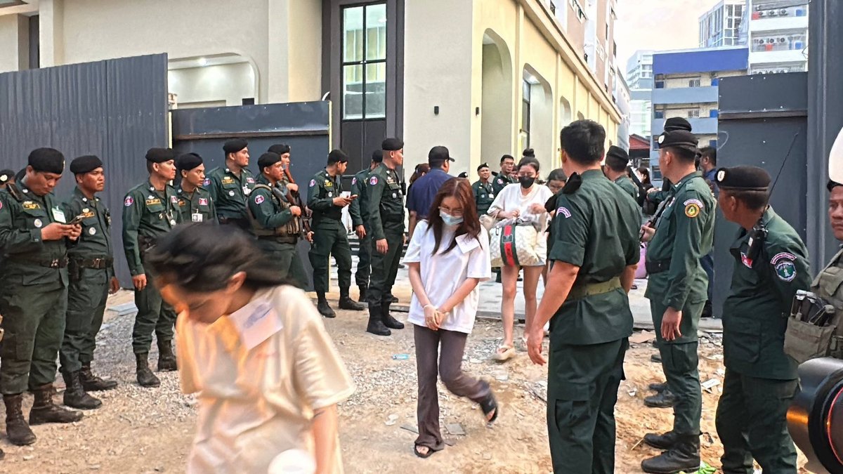 柬埔寨波贝两处网络诈骗窝点被端,300余名外籍人员被捕
