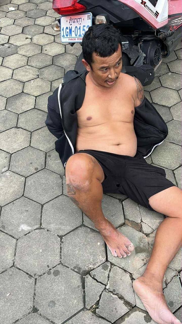 西港发生街头吸毒事件，当事人已被警方带走