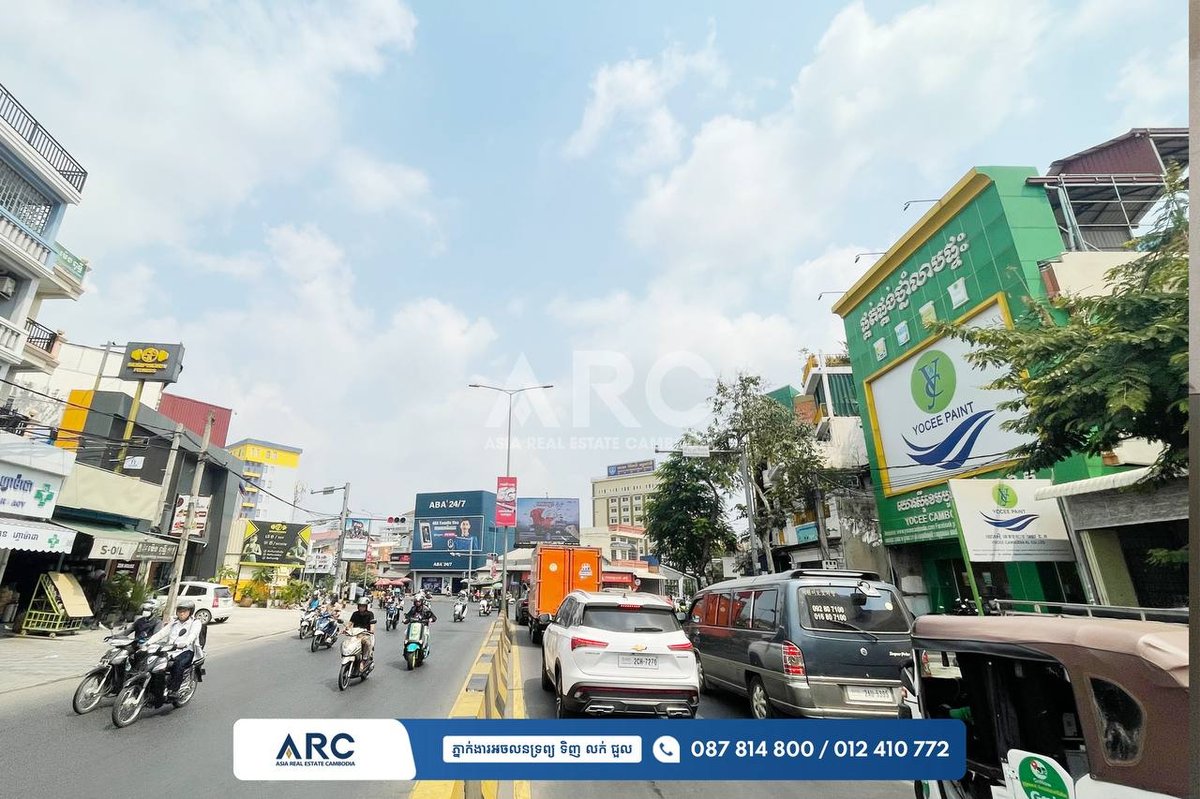 金边堆谷区271路商业住宅出售